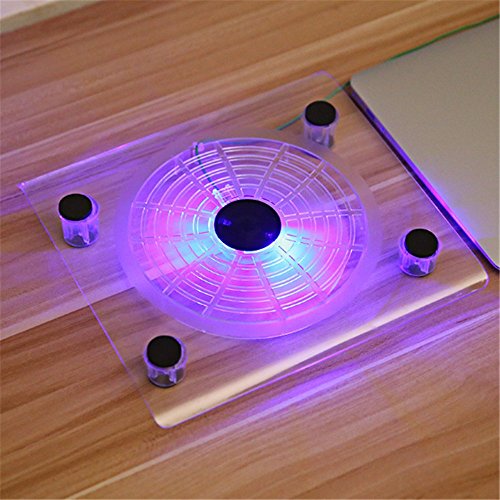 Preisvergleich Produktbild Delmkin Notebook-Kühler LED bunte USB Laptop Cooling Pad
