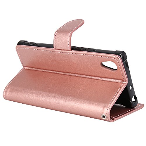 Sony Xperia XA1 Funda LK Carcasa Cubierta Cuero Billetera Case Flip Cover Con Ranuras de Tarjeta -Oro Rosa reviews Sony Xperia XA1 Funda LK Carcasa Cubierta Cuero Billetera Case Flip Cover Con Ranuras de Tarjeta -Oro Rosa