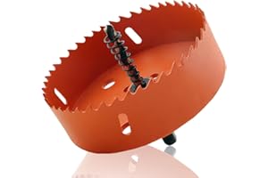 YEBOCIYO Seghe a Tazza per Metallo 160MM Fresa a Tazza Bi-Metallica M42 Bimetallica con Biella HSS per Lamiera, Alluminio Legno, PVC, Acciaio Inossidabile e Lamiera di Plastica