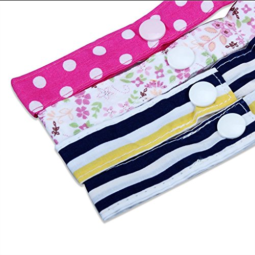 Edealing Verlorene Anti Stroller Straps Zubehör Toy Leash-Saver Baby Niedlich Spielzeug Gurte mit Knopf Verschlüsse 4er Pack - 6