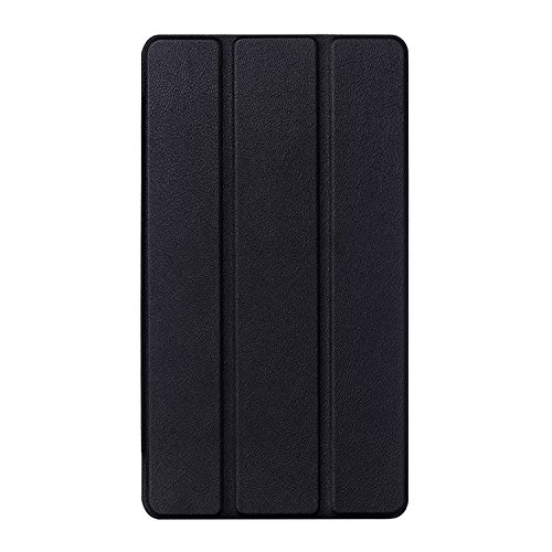 Lenovo Tab3 7 Plus Hülle – Ultra Dünn und Leicht PU Leder Schutzhülle mit Standfunktion für Lenovo Tab3 7 Plus 7.0 Zoll Tablet 2016 Release, Schwarz (Nicht für Lenovo Tab3 7 Tablet) - 3
