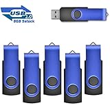 8GB Speicherstick 2.0 USB Stick Data Datenspeicher, 5 stück Blau