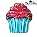 Produktbild GYFY Cupcake schwimmende Reihe Erwachsenen Schwimmring aufblasbares Wasser liefert PVC lebenspuoy schwimmenden Bett Liegen (senden Sie Auto-Luftpumpe)