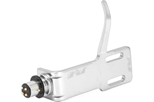 CCYLEZ Porta Testina per Giradischi, Guscio per Testina per Fonografo, Kit per Testina per Fono, Plug And Play, Full Overtones, fedeltà, Lega di Alluminio, per Giradischi(d'Argento)