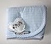 Minene Universal Pushchair Liner Stroller Pram Buggy Footmuff Cosytoes Car Seat (Blue Gingham)