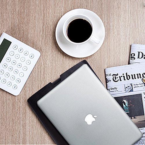 WALNEW Schlanke Leder New MacBook Air 12 Zoll Hülle, MacBook Schutzhülle, Hülle, Case, Cover, New MacBook Air 12 Zoll Hülle mit Handgriff, geschütztes Inneres und externes Mousepad - 9