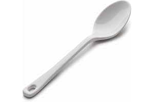 LACOR 63600 - Cucchiaio Classico Tinta Unita in melamina, 17 cm, Colore: Bianco
