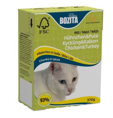 Preisvergleich Produktbild Bozita Cat Häppchen in Soße Hühnchen&Pute 370g