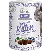 Brit Care Superfruits Crunchy Snack, S&uuml;per Besinli (Hindistan Cevizi Ve Yabanmersini), Tahılsız, Kıtır Yavru Kedi &Ouml;d&uuml;l&uuml;, 100 