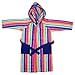 DG1412 CozyBear multi stripe dressing gown (1-2 years)