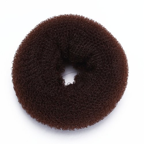 TOOGOO(R) Foam Sponge Magic Donut Bun Former Maker Ring Hair Styling Tool Brown Chic