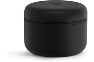 Fellow Contenitore per il vuoto per la conservazione di caffè e alimenti, pompa per vuoto integrata, chiusura ermetica 0,4 litro Nero opaco