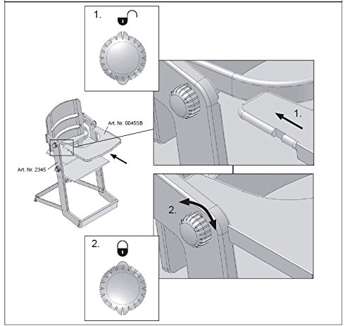 Geuther – Ess- und Spielbrett für Hochstuhl Tamino - 3