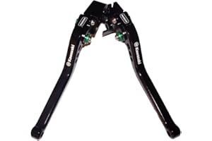 MOTOPARTS Motorrad Kupplung Brembeshebel verstellbar kompatibel für Kawasaki Z1000 (2007-2016) Z750R (2011-2012) ZX10R (2006-2015) ZX6R/636 (2007-2017) (Lange)