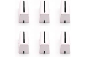 HUMARH 6er-Pack Fader-Drehknopfkappen für Pioneer DDJ-SX DDJ-S1 DDJ-SZ, Rane 61 62 64 68 TTM 57SL, Numark N4 NS6 NS7 V7, Allen & Heath XONE 92 4D DX, Native Instruments Kontrol F1 S2 S4 X1 Z2 (weiß)