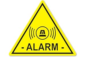 EASYDRUCK24DE 5 adesivi iSecur allarme I da applicare all’interno I protetti da allarme I 5 x 4 cm I avviso sistema di allarme I per vetri I applicazione interna, lettura esterna I casa I auto I azienda I hin459