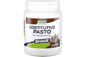 WHY NATURE SOSTITUTIVO PASTO - Sostitutivo Pasto - A Base di Proteine del Latte in Polvere, Carboidrati, Vitamine e Minerali - Senza Glutine - Gusto Cacao - 480 Gr