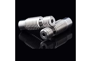 BZ 3D 2PCS V6 Heatbreak New GRADE5 V6 Titanium Alloy Heat Break for V6 Volcano HOTEND Heater Block 1.75MM Filament Smooth.(Titanium Alloy)