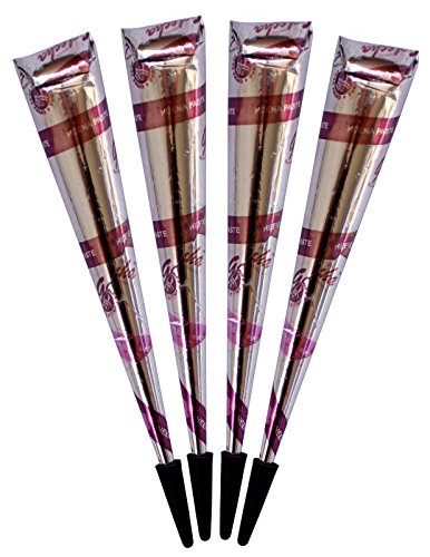 Henna Paste in Kegeln 4 Stück a 30g rotbraun