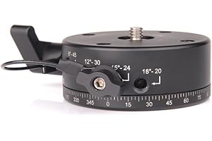 myGadgets Sunwayfoto 64si Index Rotator Panorama – Adattatore, colore nero