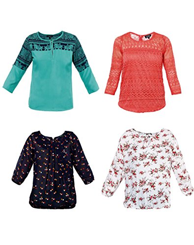 Mayra Womens Pack of 4 Tops - Amazon