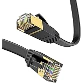 Vetech CAT7 Ethernet Kablosu (5 Metre) 10Gbps Premium İnternet Lan Kablo Flat Modem Ağ Kablosu 5mt