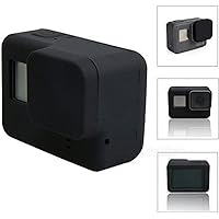 Pes Flexible Silicone Protective Cover for GoPro Hero 5/6 Outdoor Action Camera - Black