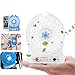 Produktbild Tragbarer Mini-LED-Lüfter Luftkühler Batteriebetriebener USB-Lade-LED-Licht Fan (Farbe: weiß)