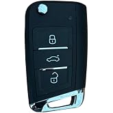AutoHan Keys Universal Golf Tipi Sustalı Akıllı Oto Kumanda, 3 Butonlu, 433 MHz, Kodlanabilir Uzaktan Kumanda Anahtarı