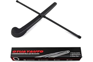 OTUAYAUTO Essuie-glace arrière compatible avec Audi Q3 2011-2018 Bras d'essuie-glace arrière avec balais d'essuie-glace, longueur : 410 mm, 8U0955407