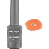ALIX AVIEN Turuncu Yavruağzı Kalıcı Oje 103-Yoğun Renk Veren Jel Oje 12 ml-Nail UV Gel Polish 103