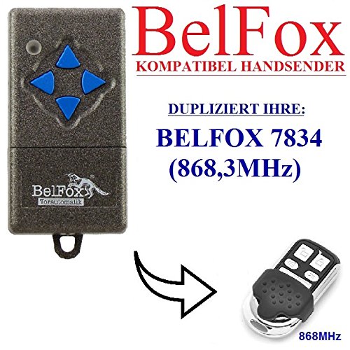 Belfox 7834 kompatibel handsender, klone fernbedienung, 4-kanal 868.3Mhz fixed code. Top Qualität Kopiergerät!!!