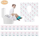 【Compacto, Fácil de Transportar】: Ideal para usar en baños públicos, viaje, campamento, viaje escolar. Ya sea que necesite fundas de asiento de inodoro para un restaurante, hospital, edificio de oficinas u otros baños públicos, estas fundas de asiento son necesarias.