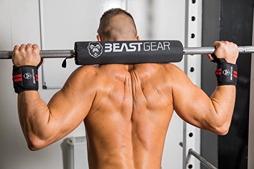 Langhantel-Nackenpolster von Beast Gear – Hantel-Polster Schützt Nacken, Rücken & Hüfte bei Kniebeugen, Hip Thrusts & mehr. Hochwertiger Nackenschutz, Nackenschoner für Olympia- & Standard-Langhanteln - 5