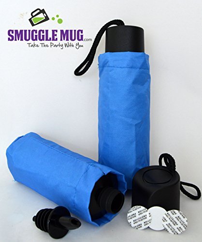 Umbrella Flask w/ Lid Seals & Speed Pourer (Light Blue) by Smuggle Mug