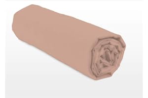 Home Linge Passion Prześcieradło w kolorze pudrowym w kolorze różowym 90 x 190 +25 cm 100% Bawełna 57 wątków (Label Oeko-Tex)