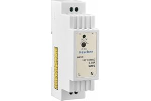 Heschen Kopplingsströmförsörjning, DR-15-5, 15W 5V 2.4A, DIN-rail transformator, CE Certifiering