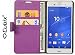 Cubix® Wallet Case Flip Cover for Sony Xperia Z3 D6616 Card Slot Magnetic Closure Money Pocket Book Style Case Cover - Purple RS.499.00