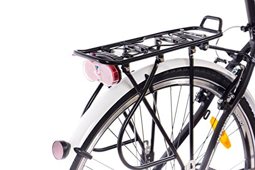 28″ Zoll LUXUS ALU CITY BIKE TREKKINGRAD HERRENFAHRRAD CHRISSON INTOURI GENT mit 24G SHIMANO schwarz matt - 8