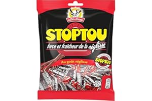 EPICERIE SUCRÉE LA PIE QUI CHANTE - Stoptou Bonbon Au Réglisse 450G - ( Lot De 4 )