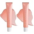Summer Lip Balm Gloss Lip Oil Tinted Lip Balm Lip Mask Butter Conditioning Instant Brightened Moisture Dry Lips Hydration Sheer Tinted Soothing Pink Lip Care Shine Vanilla (2PC-D)