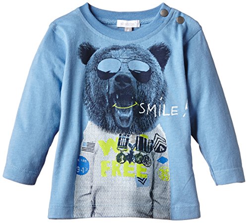 Absorba Baby-Boys Indigo Trip Animal Print Polo Shirt, Blue Grey, 3 Years (Manufacturer Size:3A)