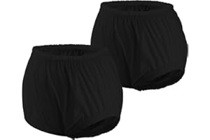 CARER HEALTHCARE INCONTINENCE PREGNANCY Carer 2 Stück Inkontinenz-Auslaufsichere Unterwäsche für Erwachsene Plastik-Windelhülle Waschbare Wiederverwendbare Wasserdichte Inkontinenzunterwäsche Unisex Schwarz Größe M