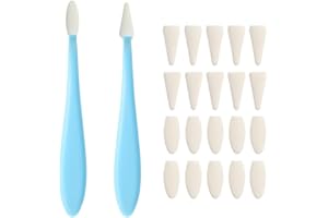 CRLLDPM 2 Piezas Difuminadores para Dibujo, Difuminos para Dibujo, Difuminador para Dibujo, Dibujo Artistico Material, con 20pzs Cabezal de Repuesto, para Dibujo Artístico, Esbozos