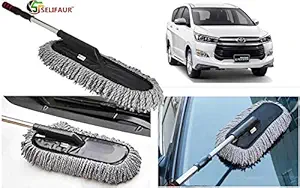 Selifaur Microfiber Flexible Duster Car Wash | Car Cleaning Accessories | Microfiber | Brushes | Dry/Wet Home, Kitchen, Office Cleaning Brush with Expandable Handle for - Toyota Innova Crysta 2019