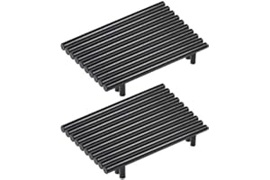 MARGUERASW Lot de 20 poignee de meuble cuisine noir en acier inoxydable poignée meuble noir en T Bar Bâton Cuisine，Ø 12mm (Hole Centers:160mm)