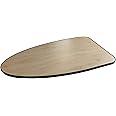 Lusso EGG SHAPE Table top for caravans and campervans – Lightweight, strong and durable – Maple table top and Black color T rim sides – Laminated 15mm MDF – 750 x 400mm (approx.)