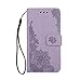 Produktbild Huawei P8 Lite 2017 Hülle,Huawei P8 Lite 2017 Lederhülle,PU Leder Tasche für Huawei P8 Lite 2017,Leweiany Elegant Fashion Pfau Blumen Prägung Bling Glitzer Muster Lederhülle Handyhülle Flip Schutzhülle im Bookstyle Case Handytasche und Brieftasche Ultra Schlanke Case Handyhülle mit Magnet und Praktischer Standfunktion Ständer Hülle Etui Bumper Tasche für Huawei P8 Lite 2017 Premium Hülle in Farbe Lila