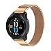 Produktbild jieGREAT  Mailänder Band Räumungsverkauf  , Milanese Magnetic Bracelet Ersatzarmband für Garmin Forerunner 945 (Rotgold)