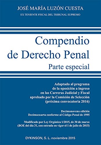 Download Compendio de Derecho Penal. Parte Especial. Edición 2015